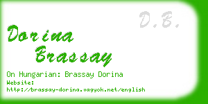 dorina brassay business card